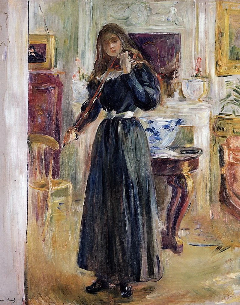 Julie con il violino